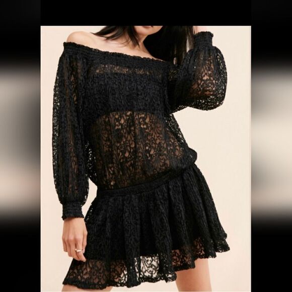 Free People Carina Meadow Lace Dress Size S NWOT - Picture 3 of 3